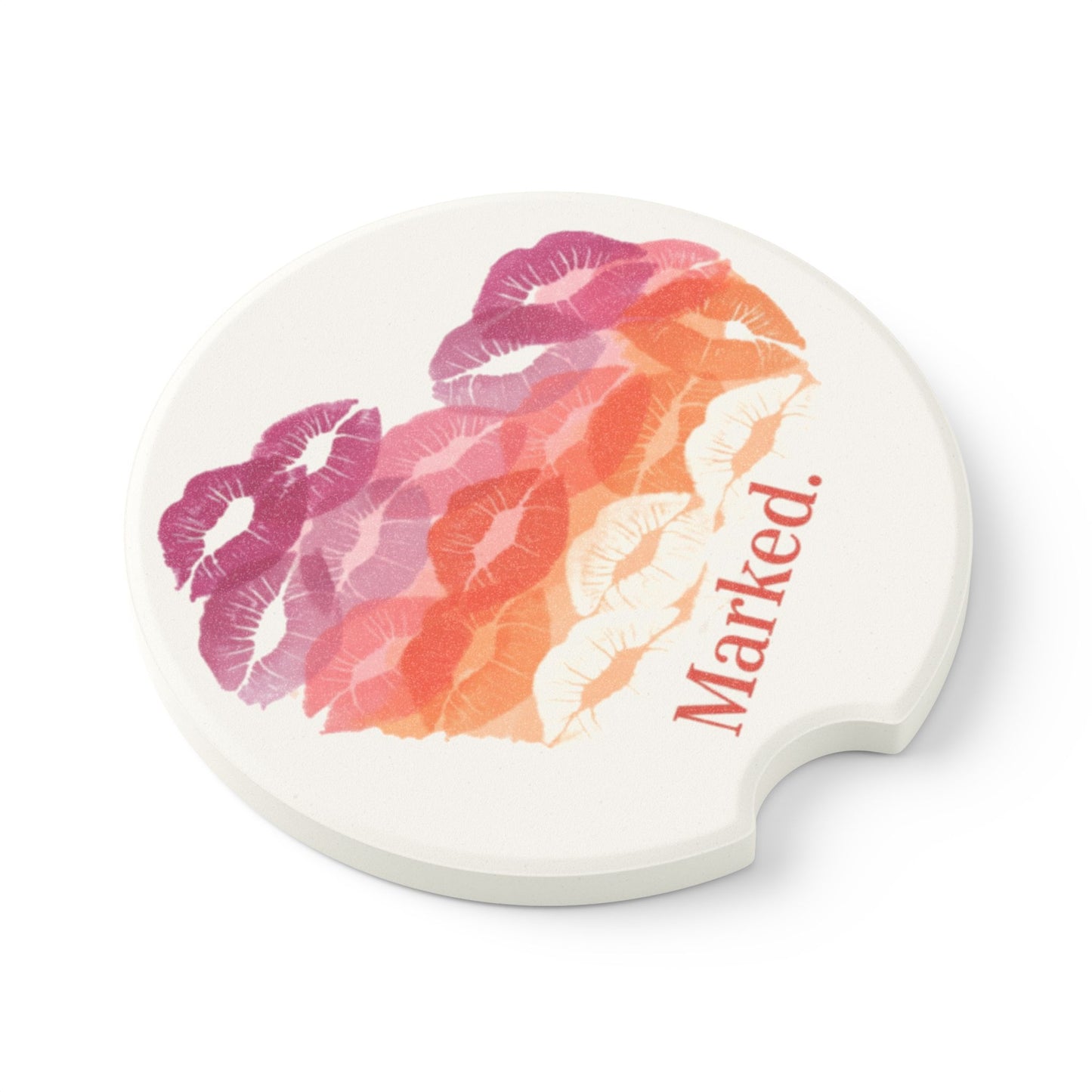 Marked - Pride - Lesbian flag - Soapstone Car Coaster