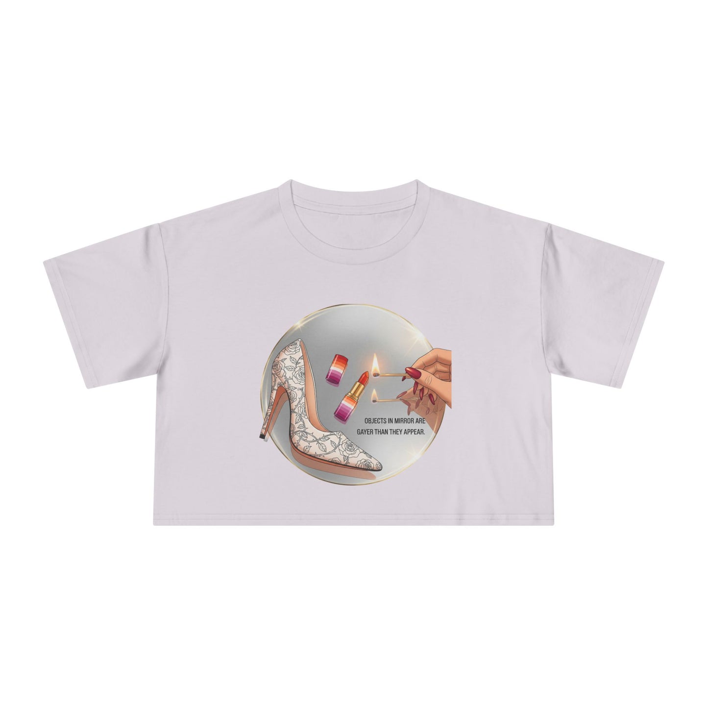Objects in Mirror - Pride - Crop Tee