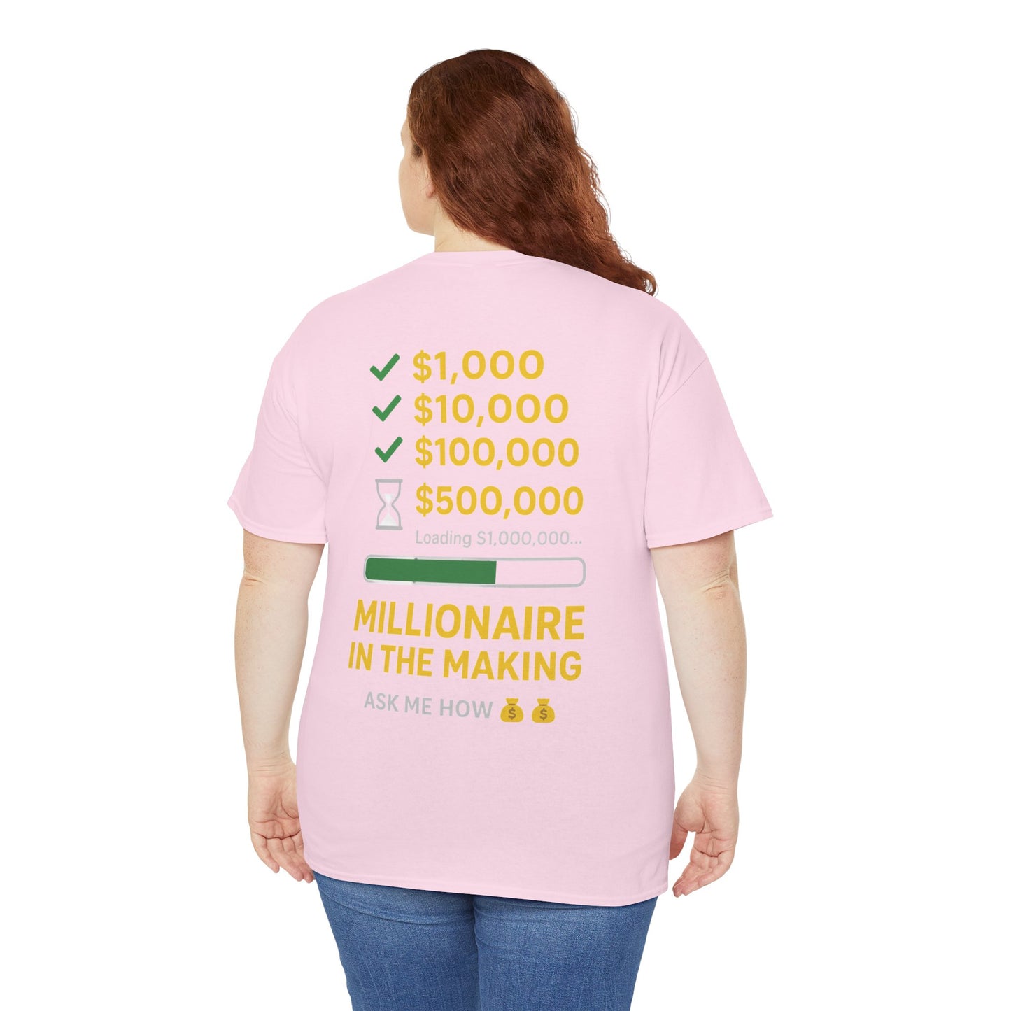 Millionaire checklist tee shirt