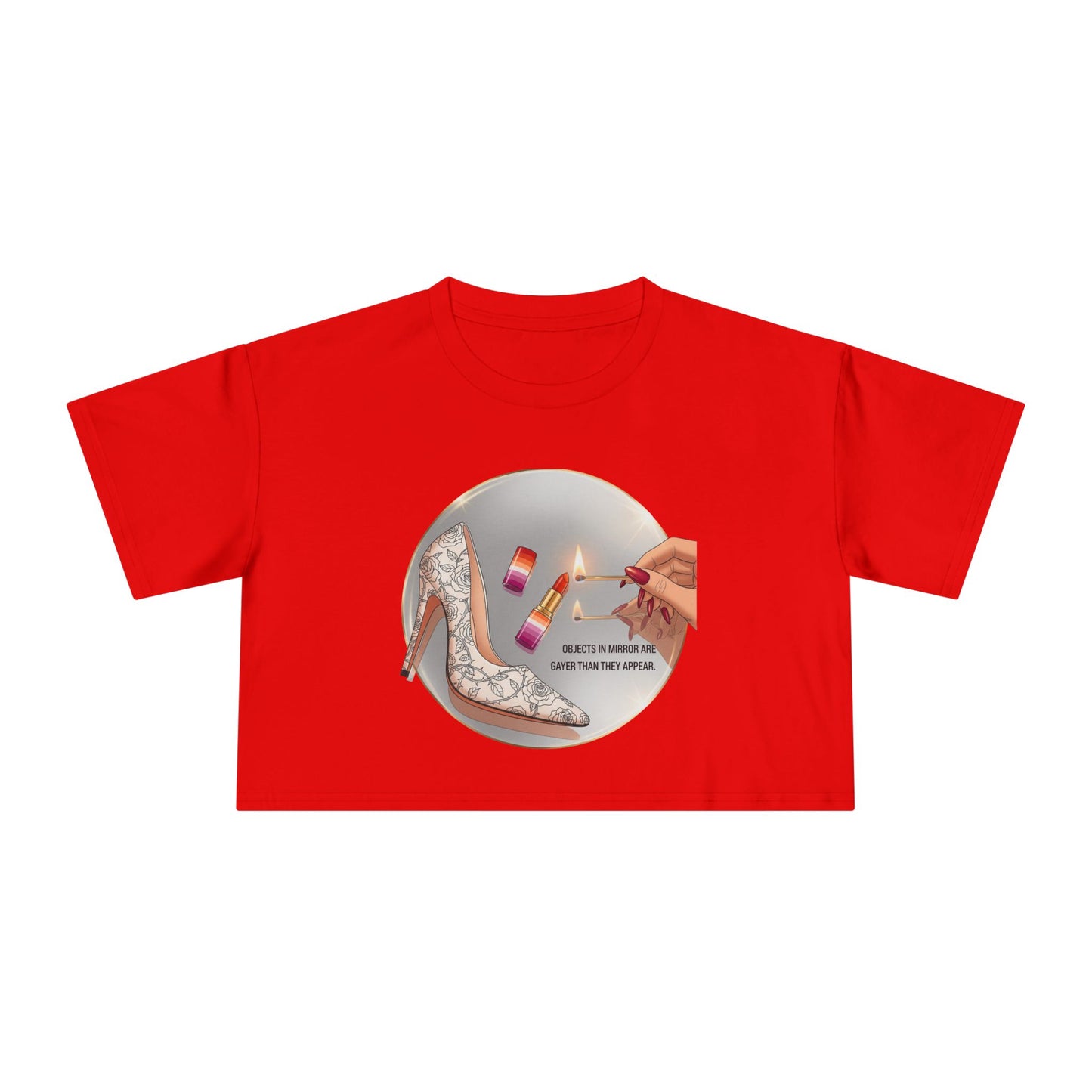 Objects in Mirror - Pride - Crop Tee