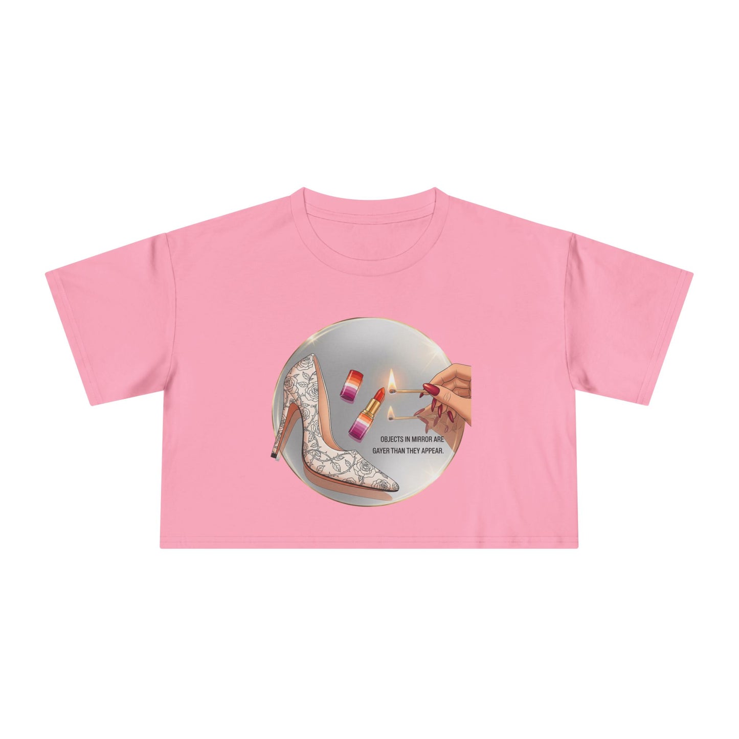 Objects in Mirror - Pride - Crop Tee
