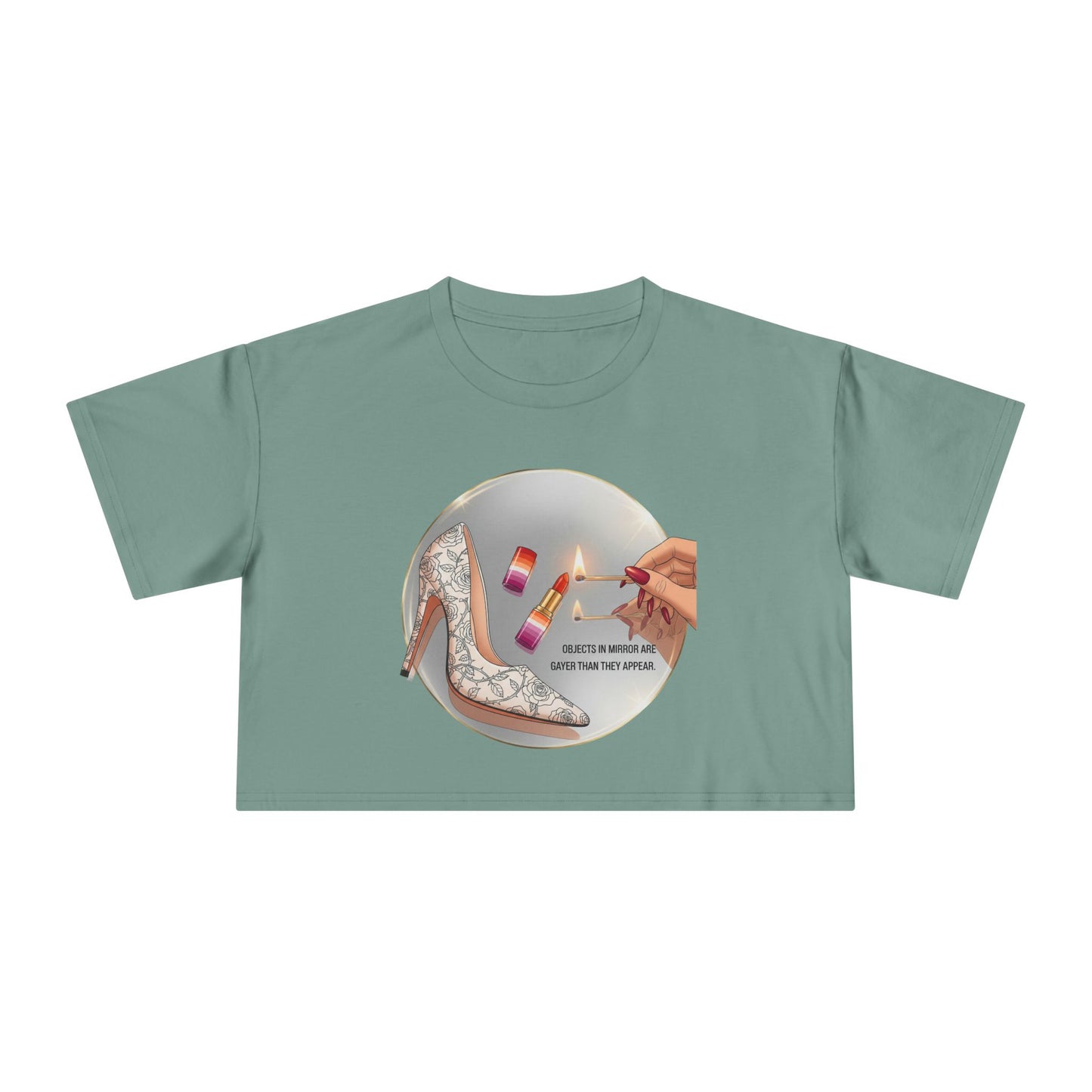 Objects in Mirror - Pride - Crop Tee