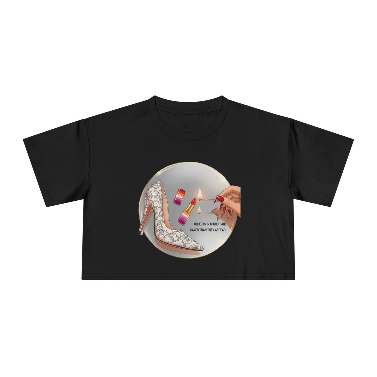 Objects in Mirror - Pride - Crop Tee