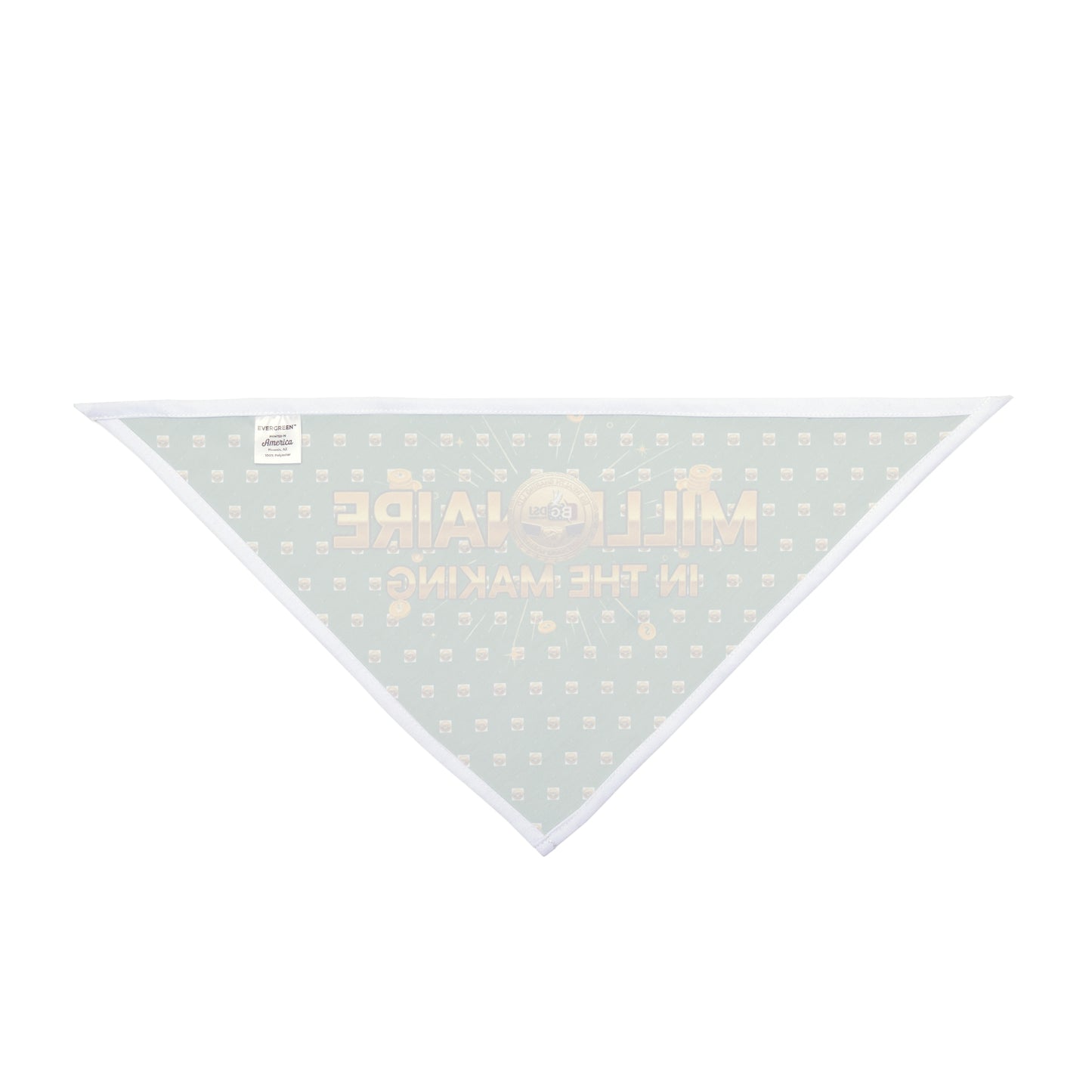 BG Wealth Shairng Pet Bandana: Millionaire in the Making, Dog Accessory, Pet Apparel