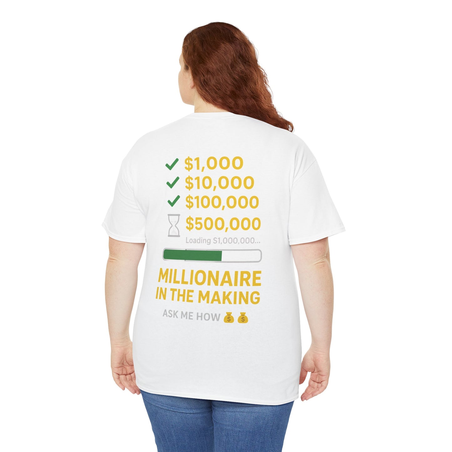 Millionaire checklist tee shirt