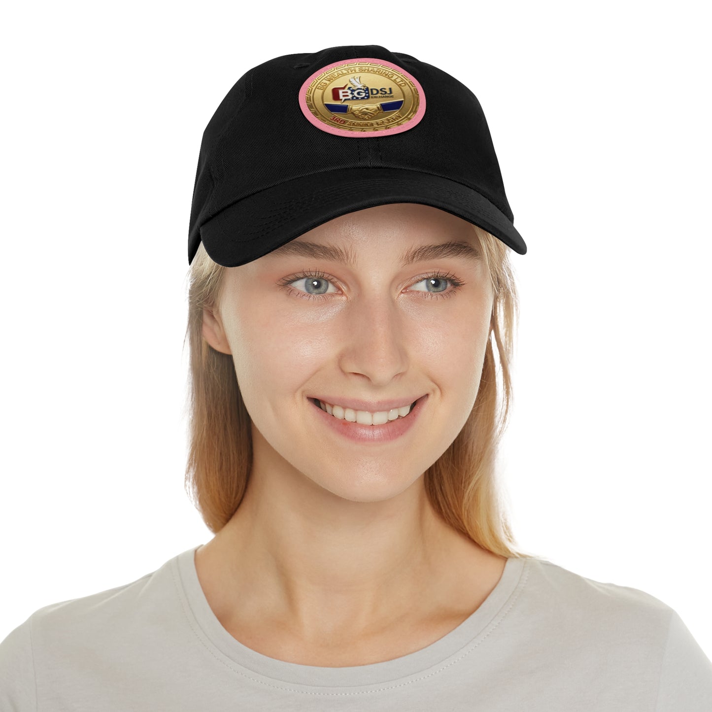 BG Wealth Sharing - 3 Year anniversary badge - Leather patch = dad hat
