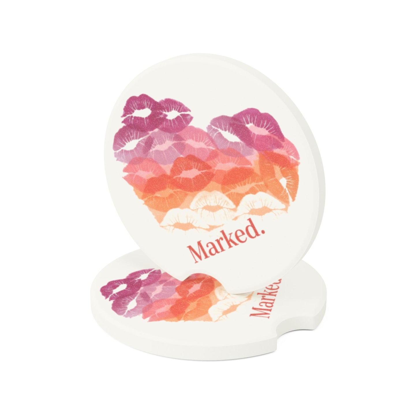 Marked - Pride - Lesbian flag - Soapstone Car Coaster
