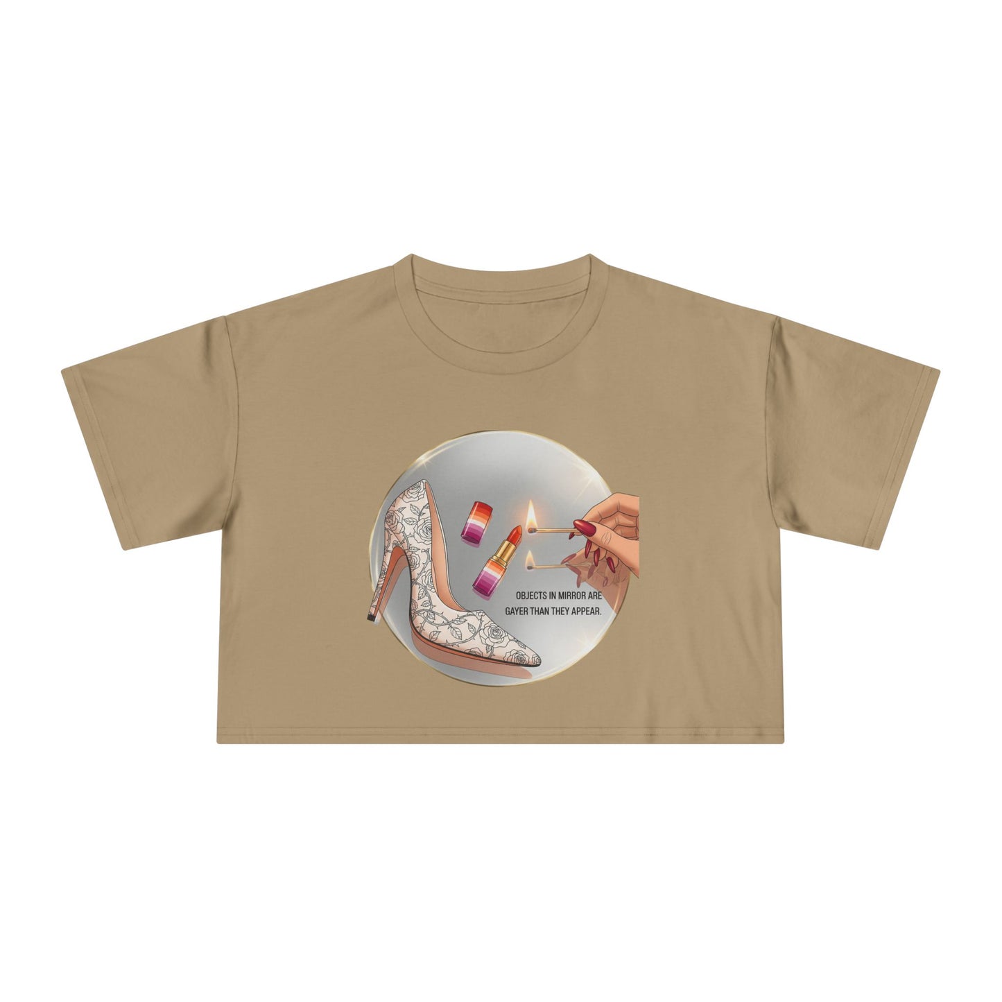 Objects in Mirror - Pride - Crop Tee