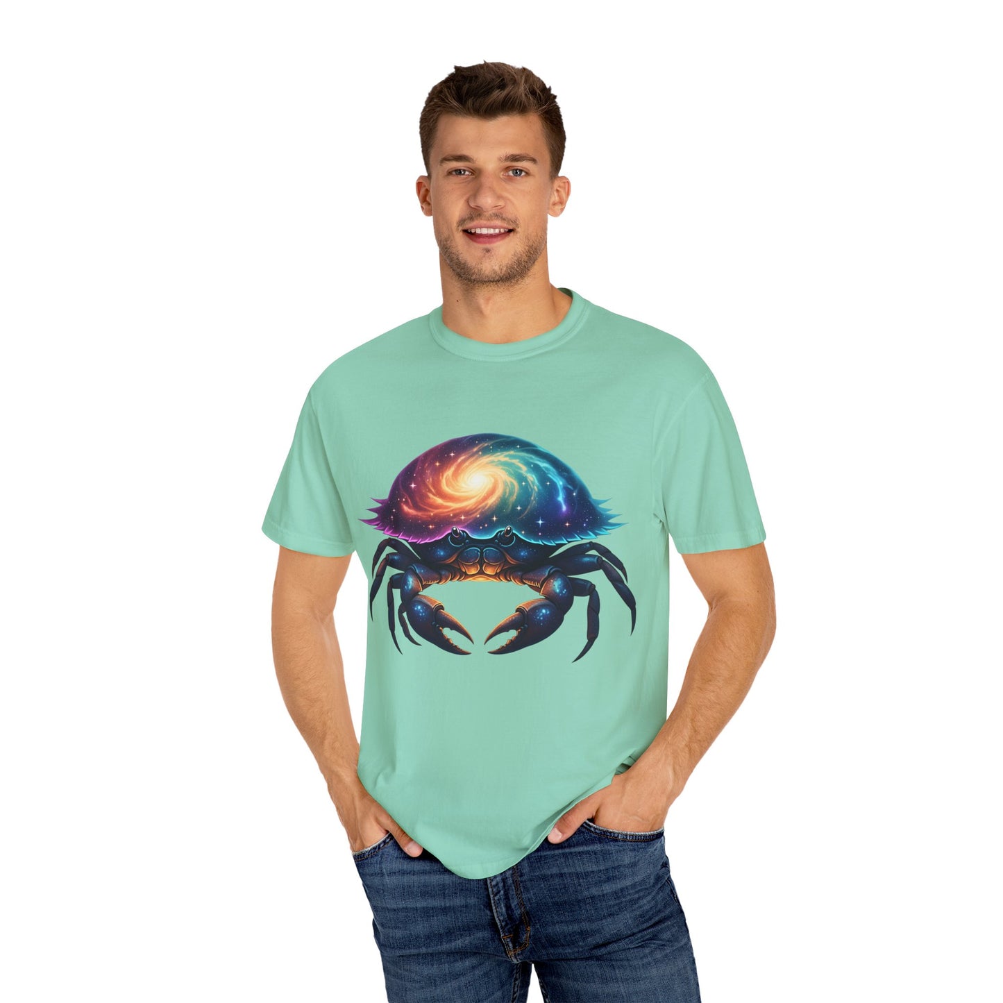 Cancer Zodiac Unisex Tee - Cosmic Nurturer Moon Guardian Pride Design