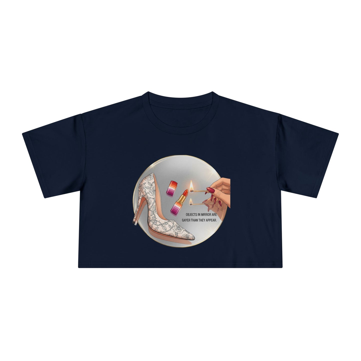 Objects in Mirror - Pride - Crop Tee