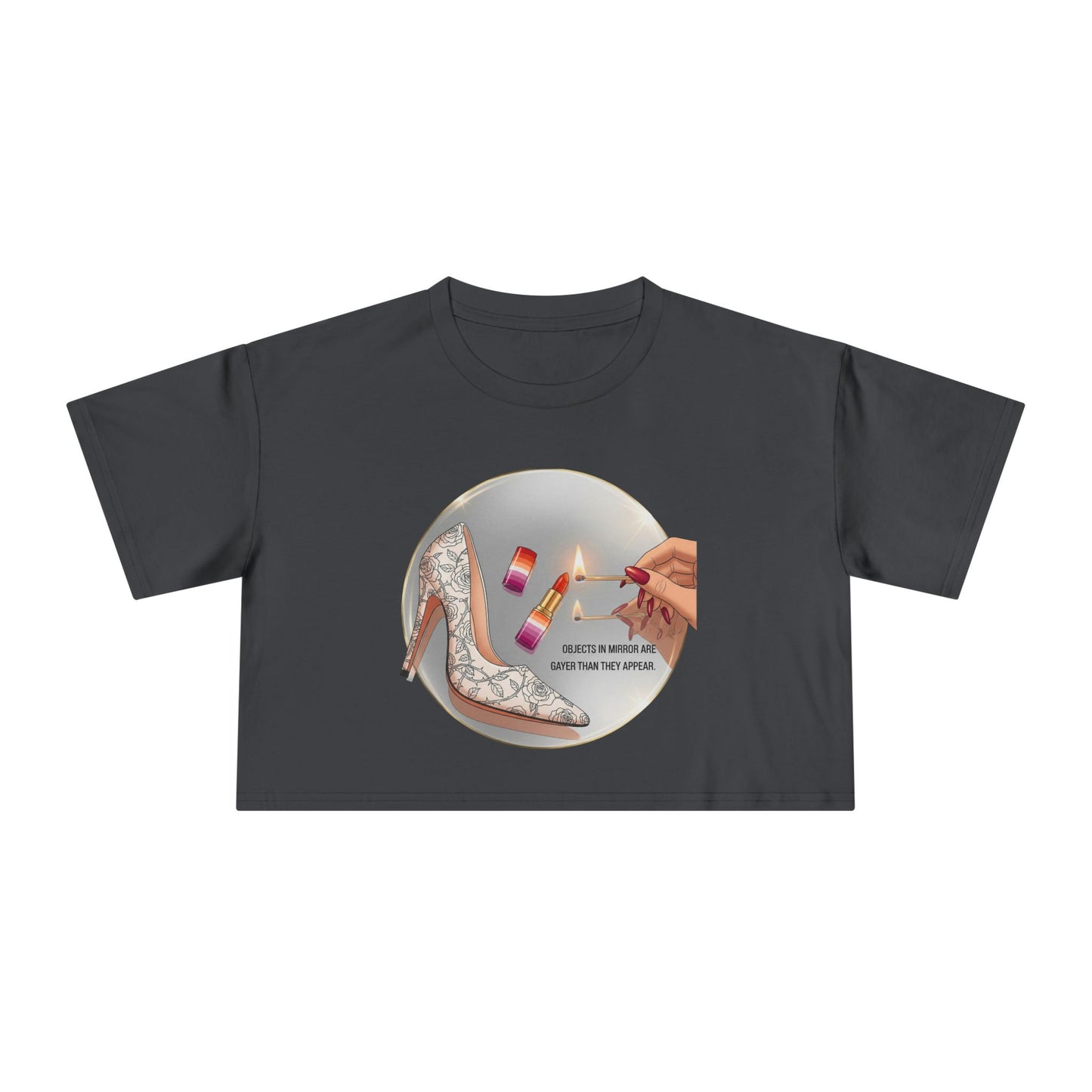 Objects in Mirror - Pride - Crop Tee