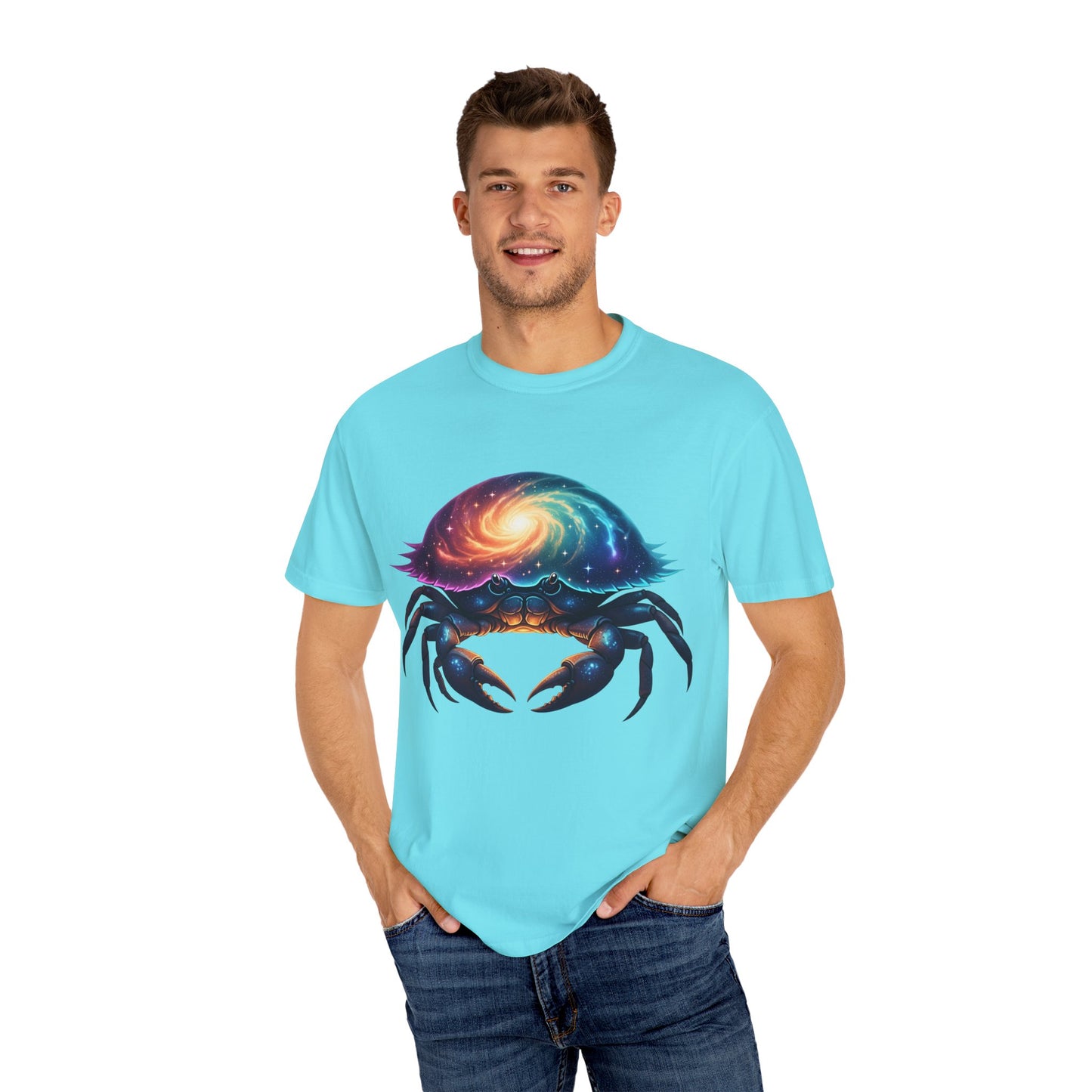 Cancer Zodiac Unisex Tee - Cosmic Nurturer Moon Guardian Pride Design