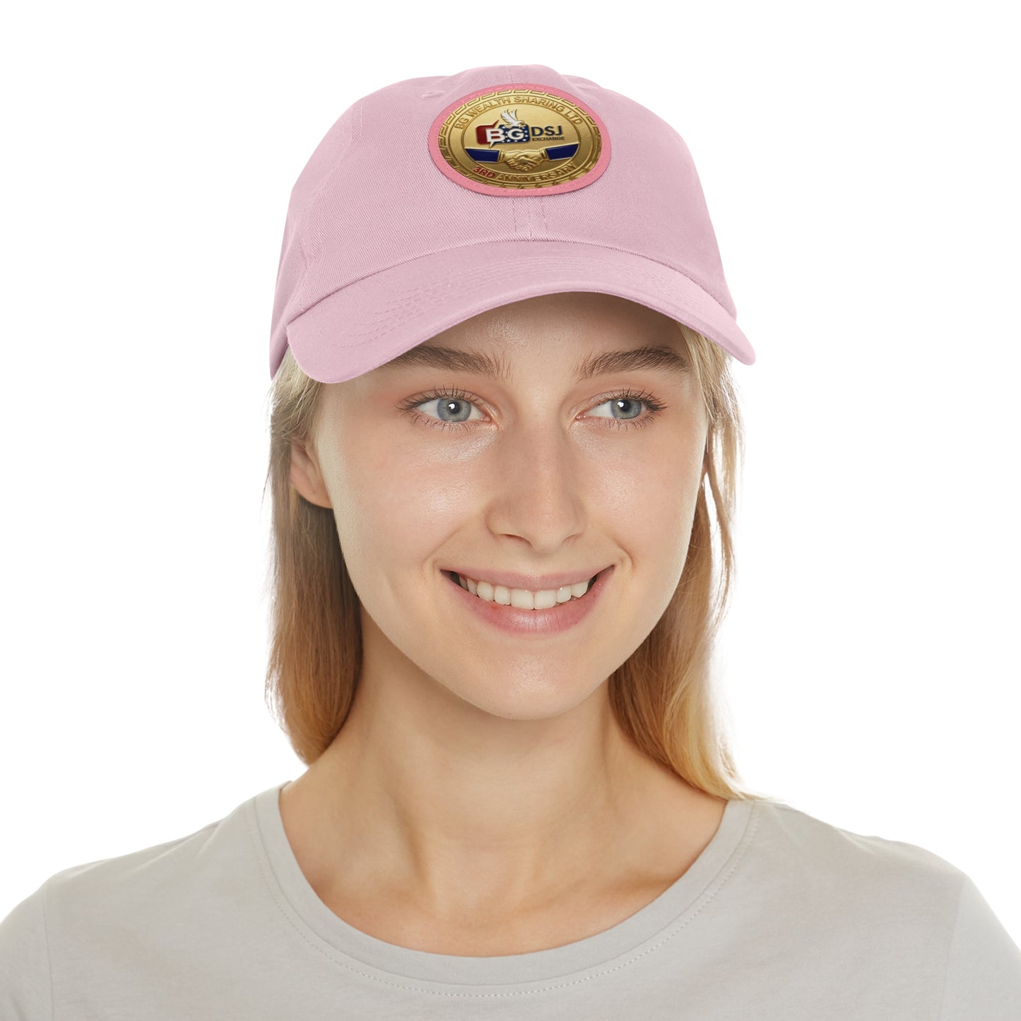 BG Wealth Sharing - 3 Year anniversary badge - Leather patch = dad hat