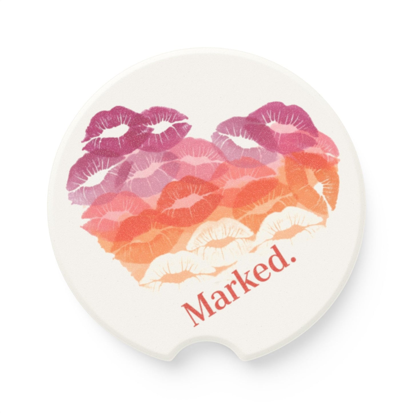 Marked - Pride - Lesbian flag - Soapstone Car Coaster