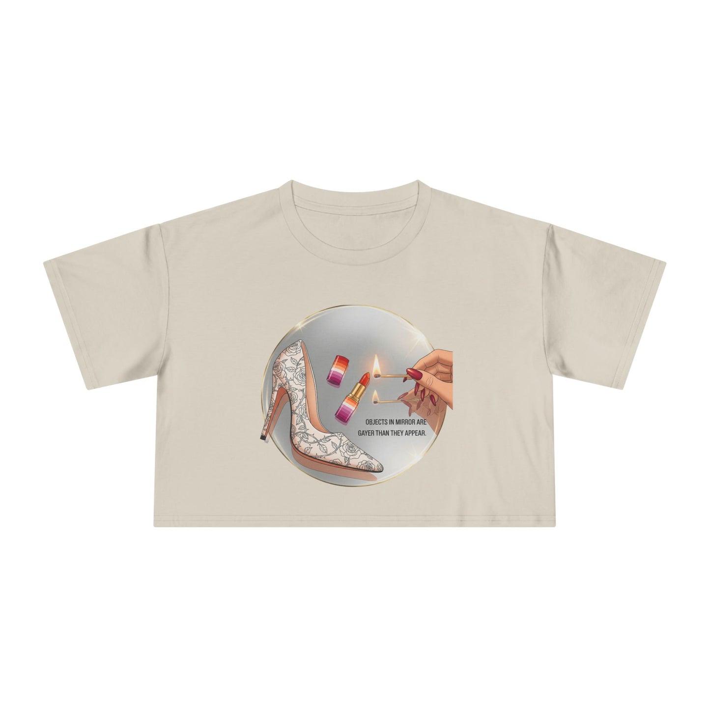Objects in Mirror - Pride - Crop Tee