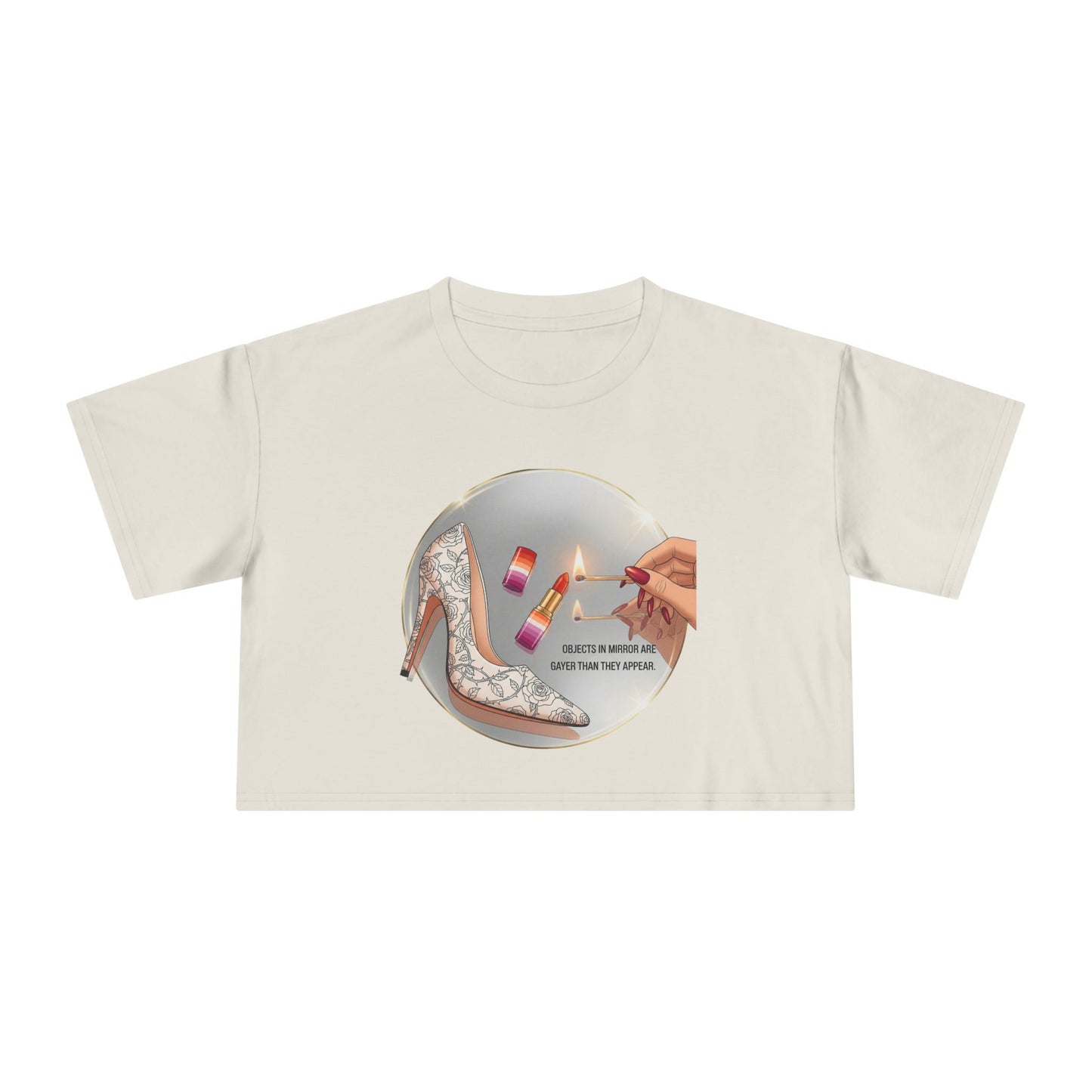 Objects in Mirror - Pride - Crop Tee