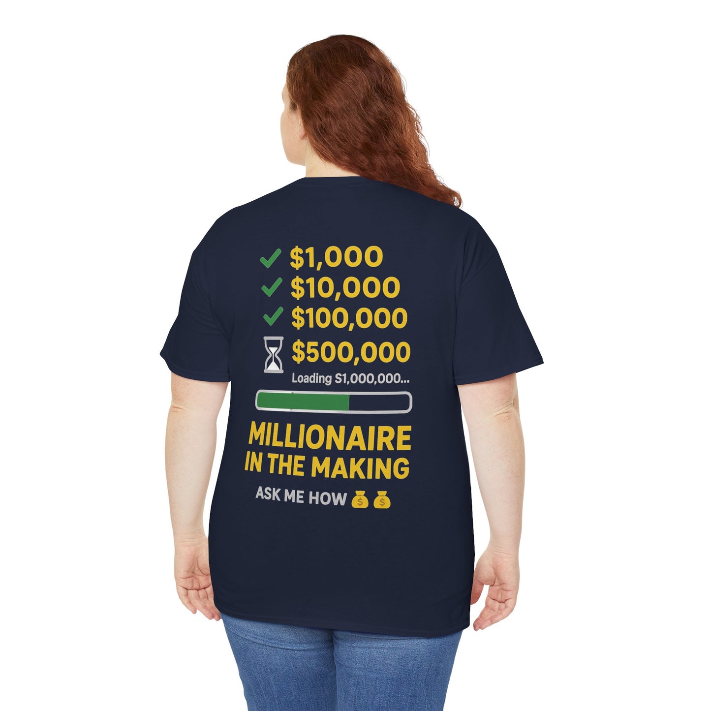 Millionaire checklist tee shirt