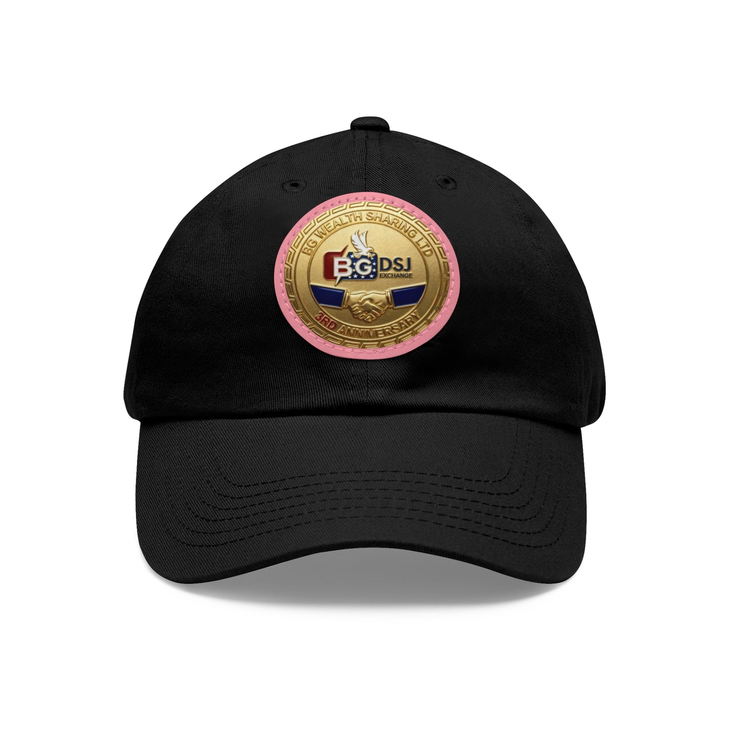 BG Wealth Sharing - 3 Year anniversary badge - Leather patch = dad hat