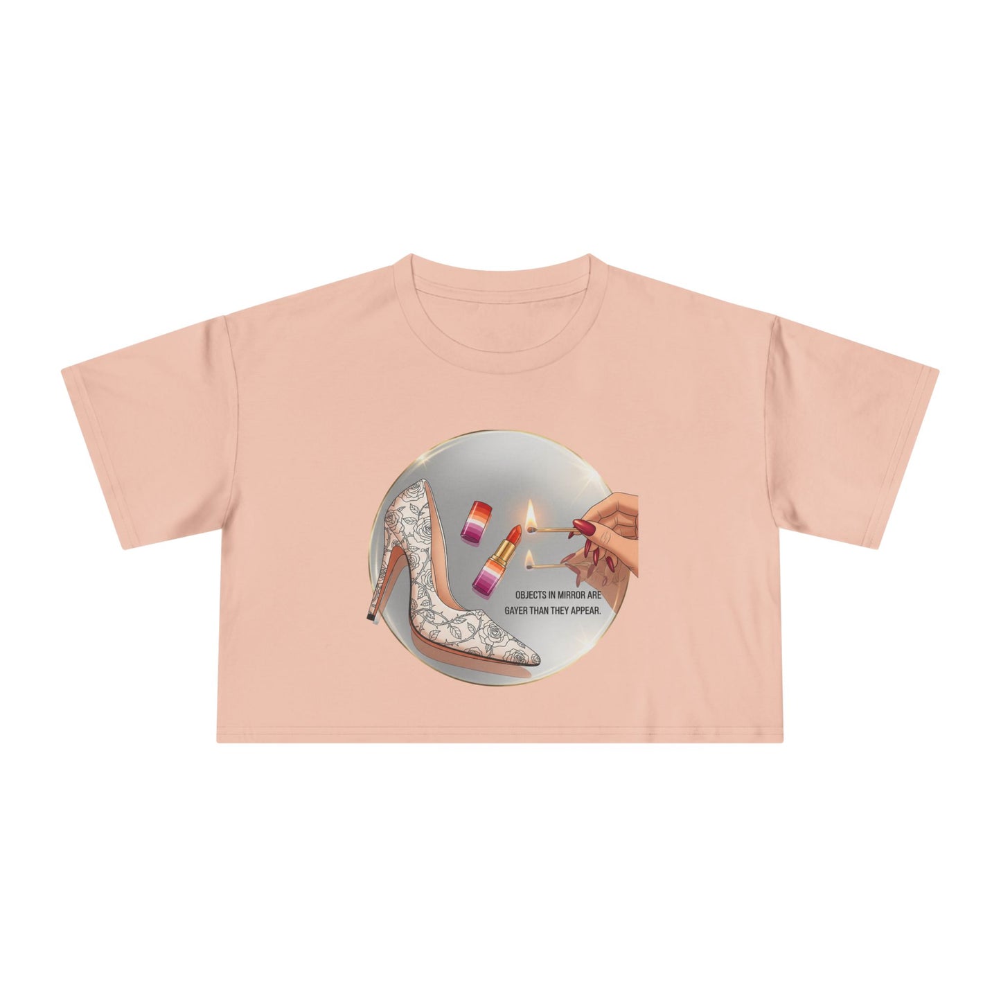 Objects in Mirror - Pride - Crop Tee