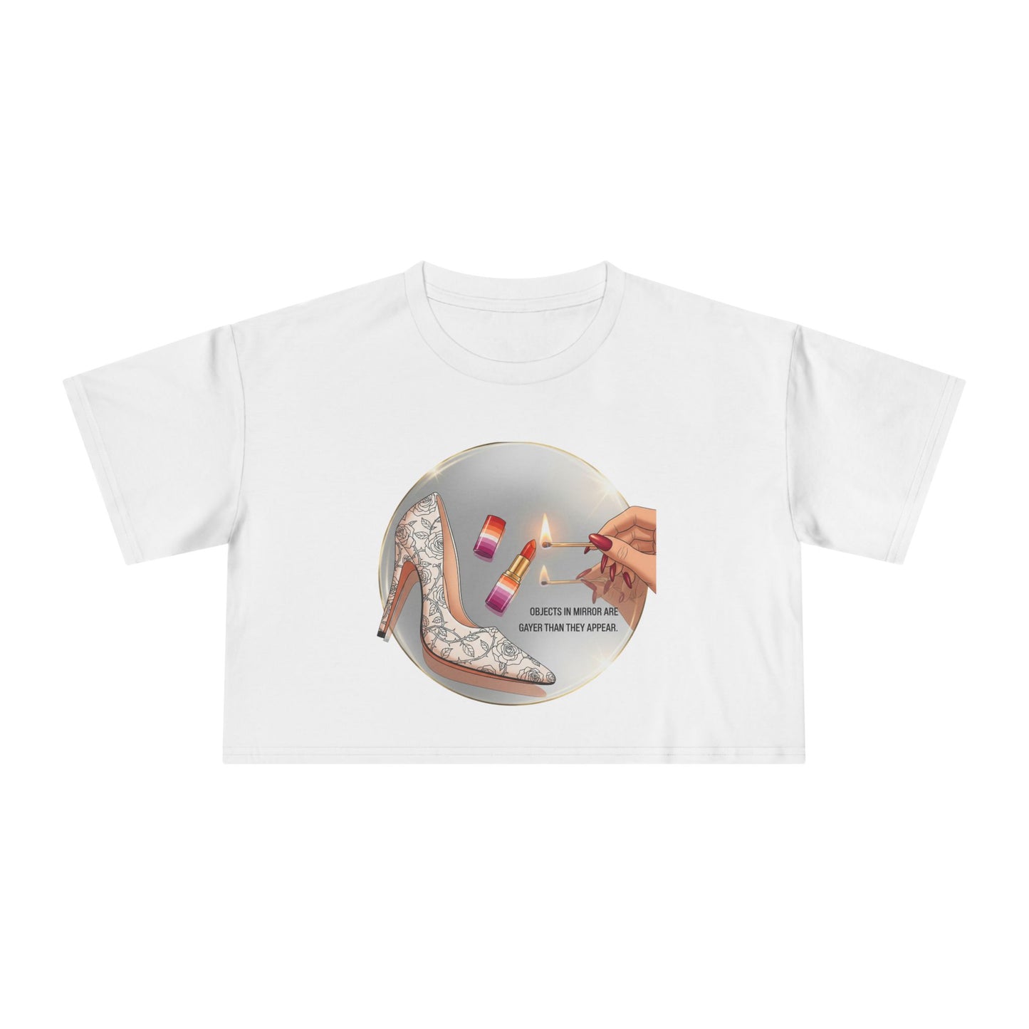 Objects in Mirror - Pride - Crop Tee