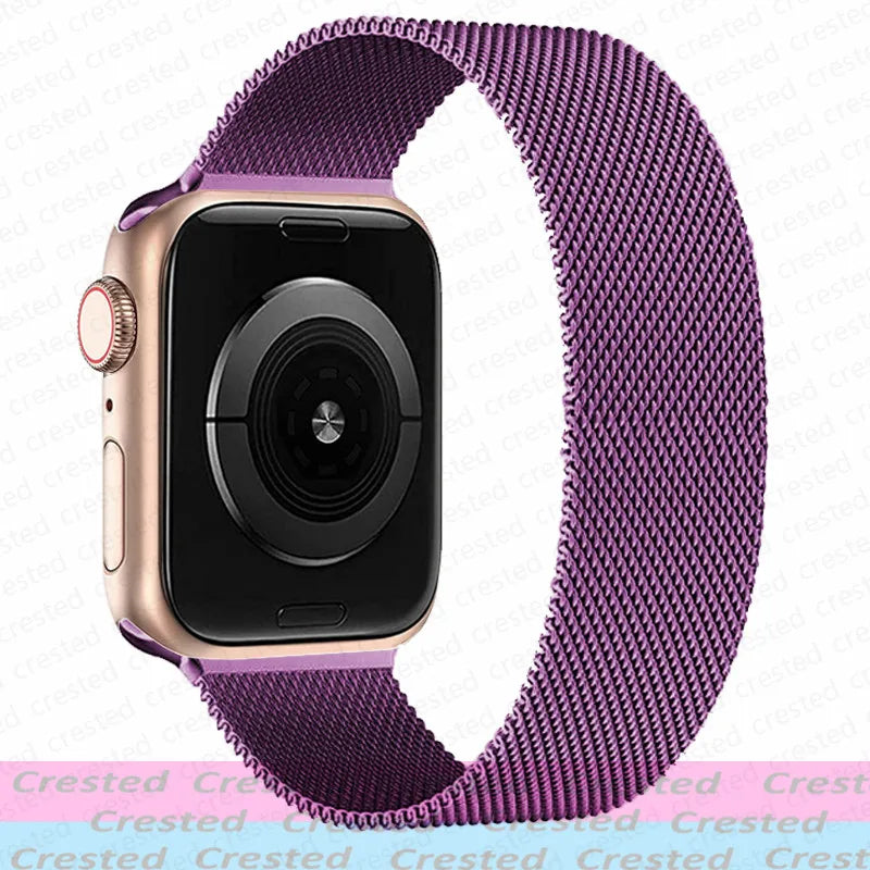 Milanese Magnetic loop Strap For smartwatch Band