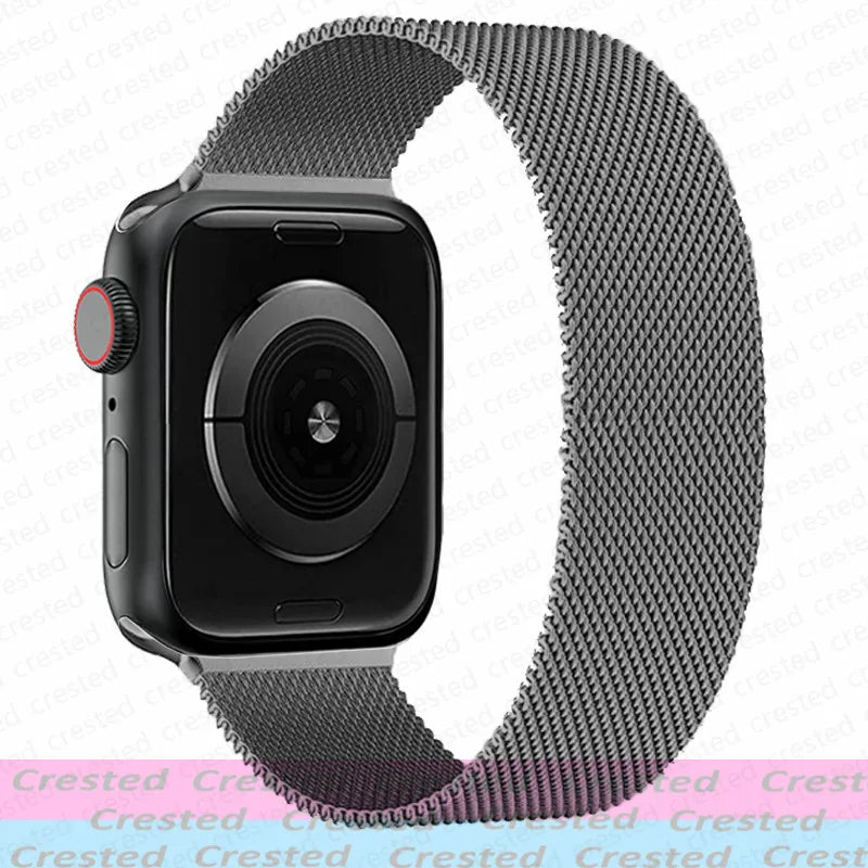 Milanese Magnetic loop Strap For smartwatch Band
