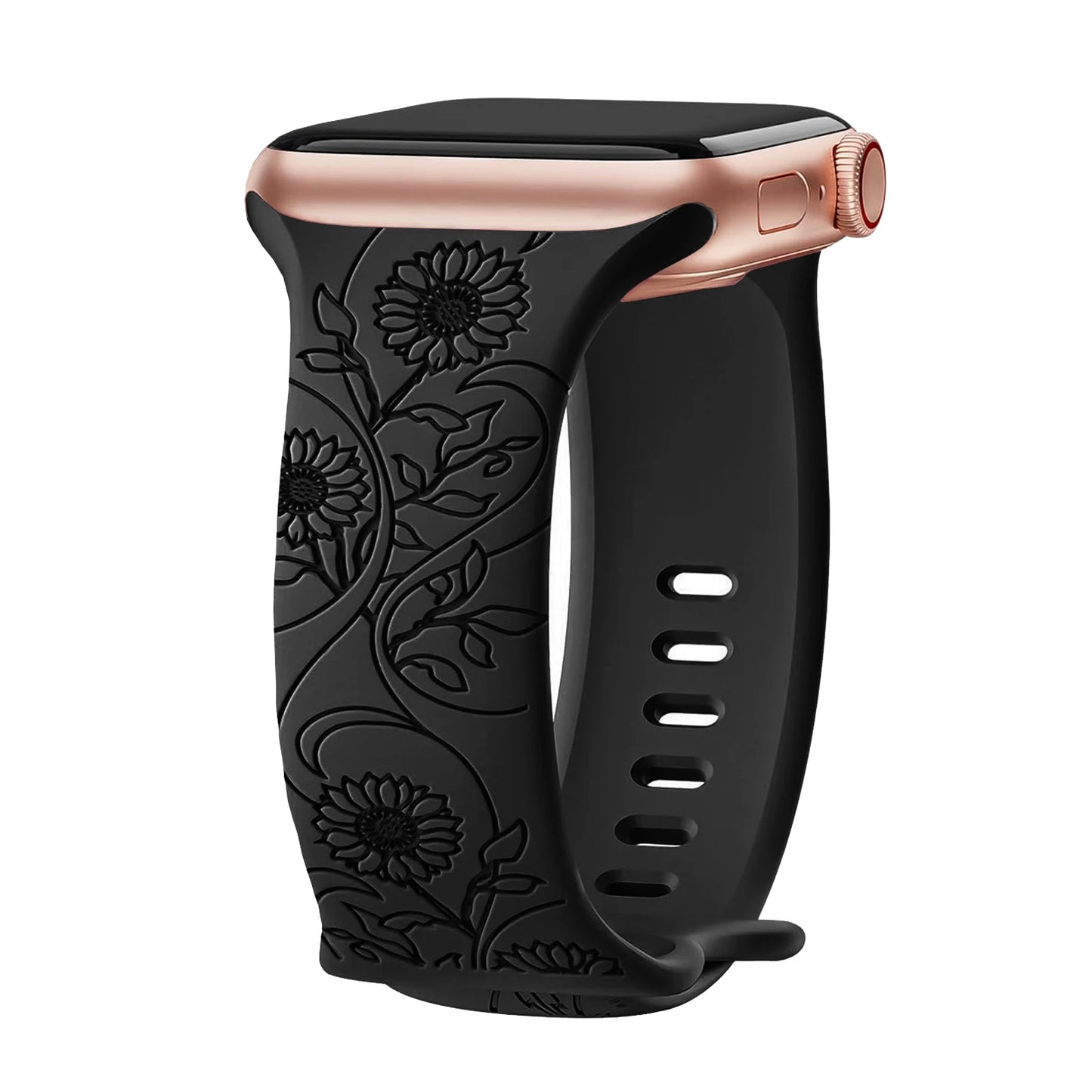 Floral Engraved Apple Watch band