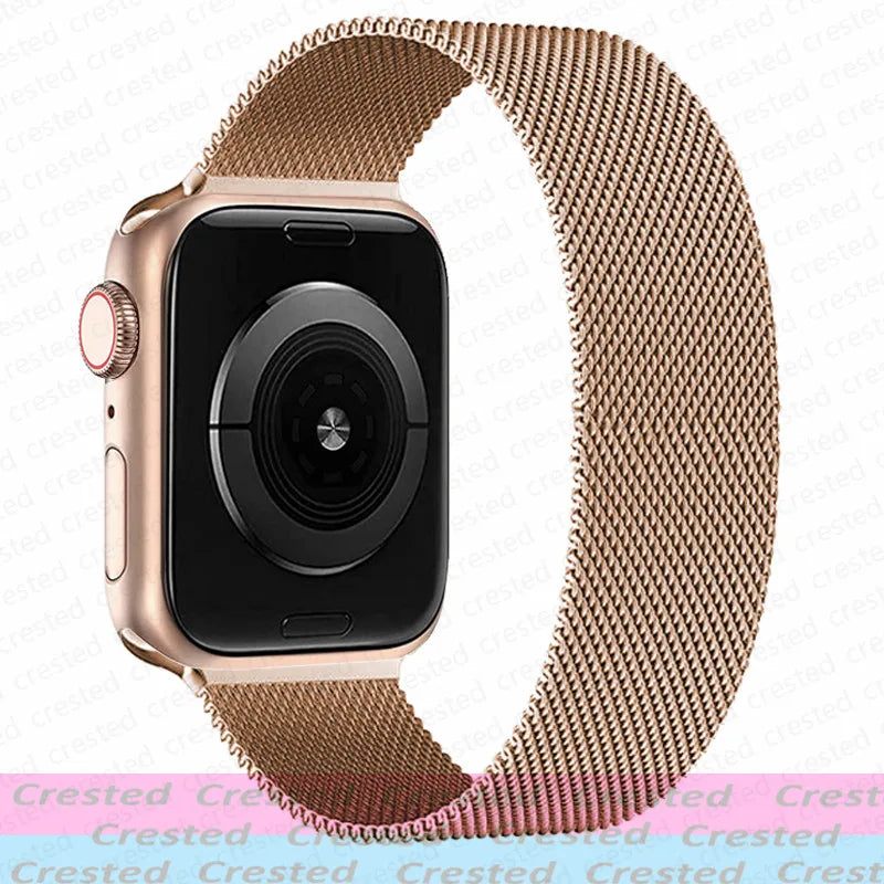 Milanese Magnetic loop Strap For smartwatch Band