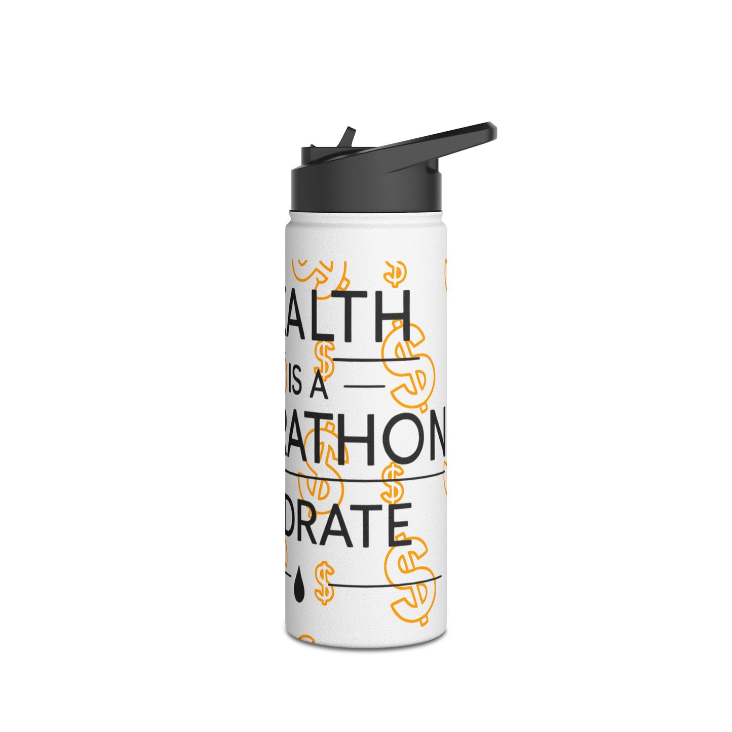 BG Wealth Stainless Steel Sports Bottle