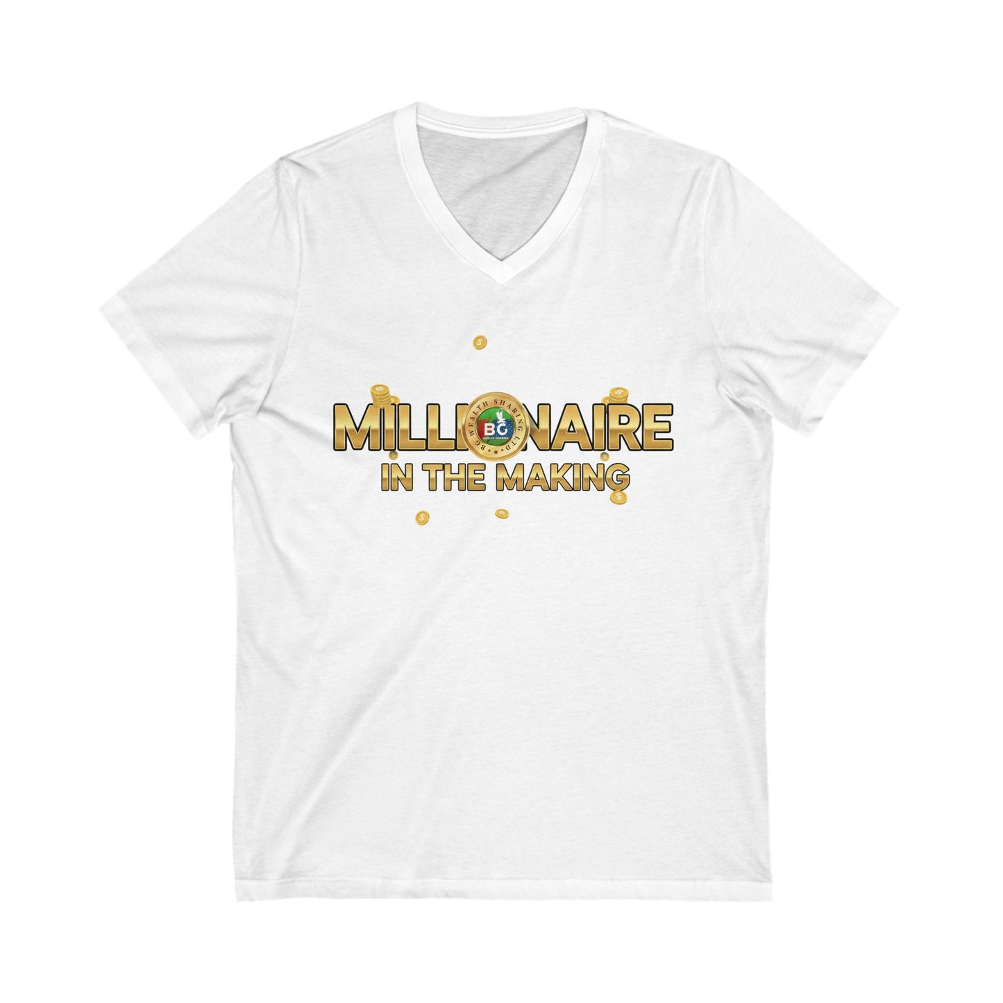BG Wealth Sharing Investments Millionaire V-Neck Tee