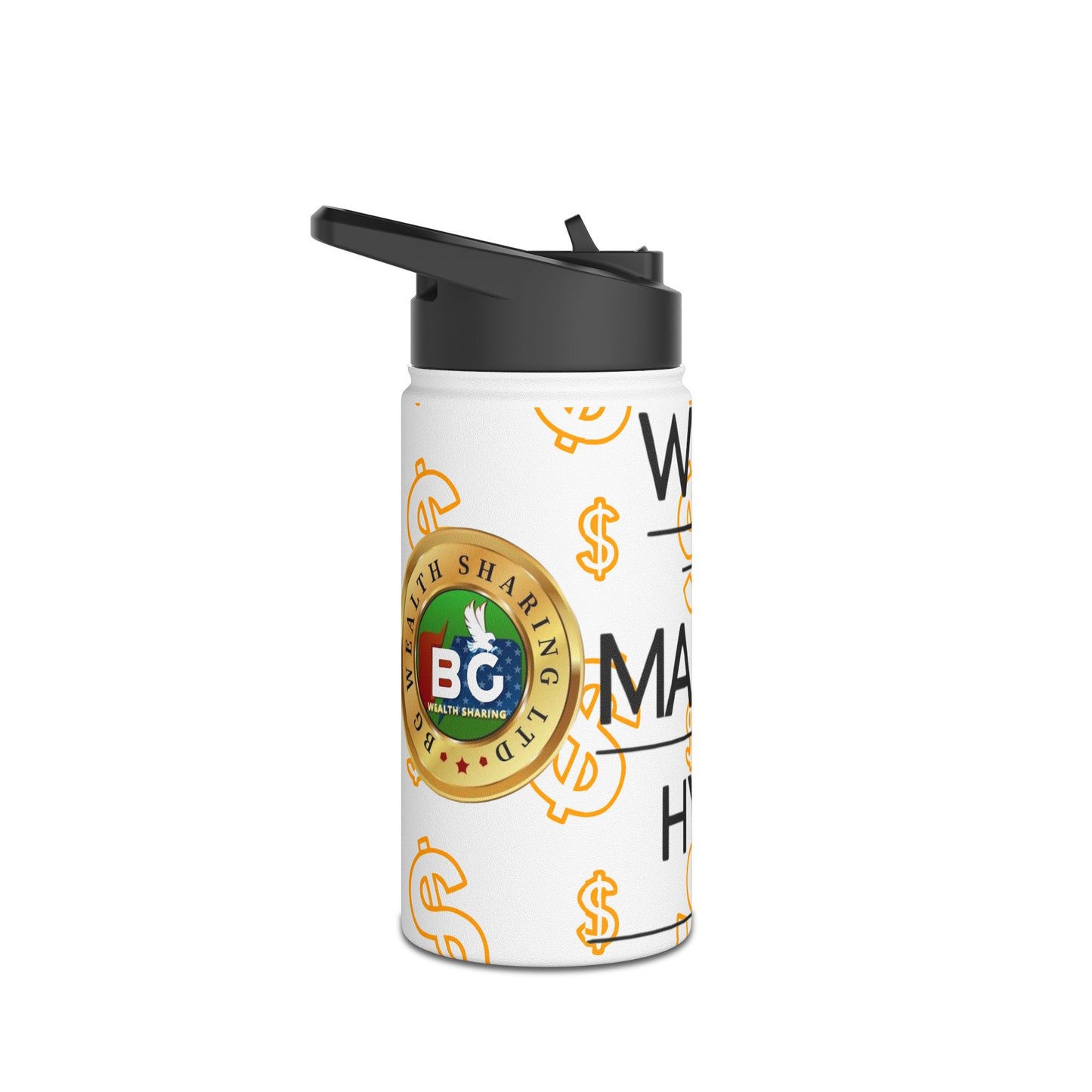BG Wealth Stainless Steel Sports Bottle
