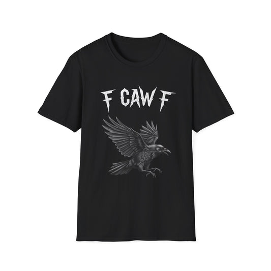 Edgy Crow Graphic T-Shirt - Unisex Softstyle Tee