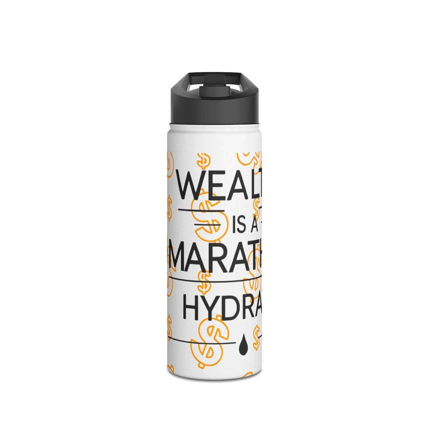 BG Wealth Stainless Steel Sports Bottle