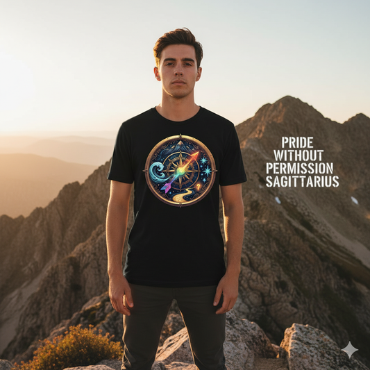 Sagittarius Unisex T-shirt - Pride Without Permission Collection