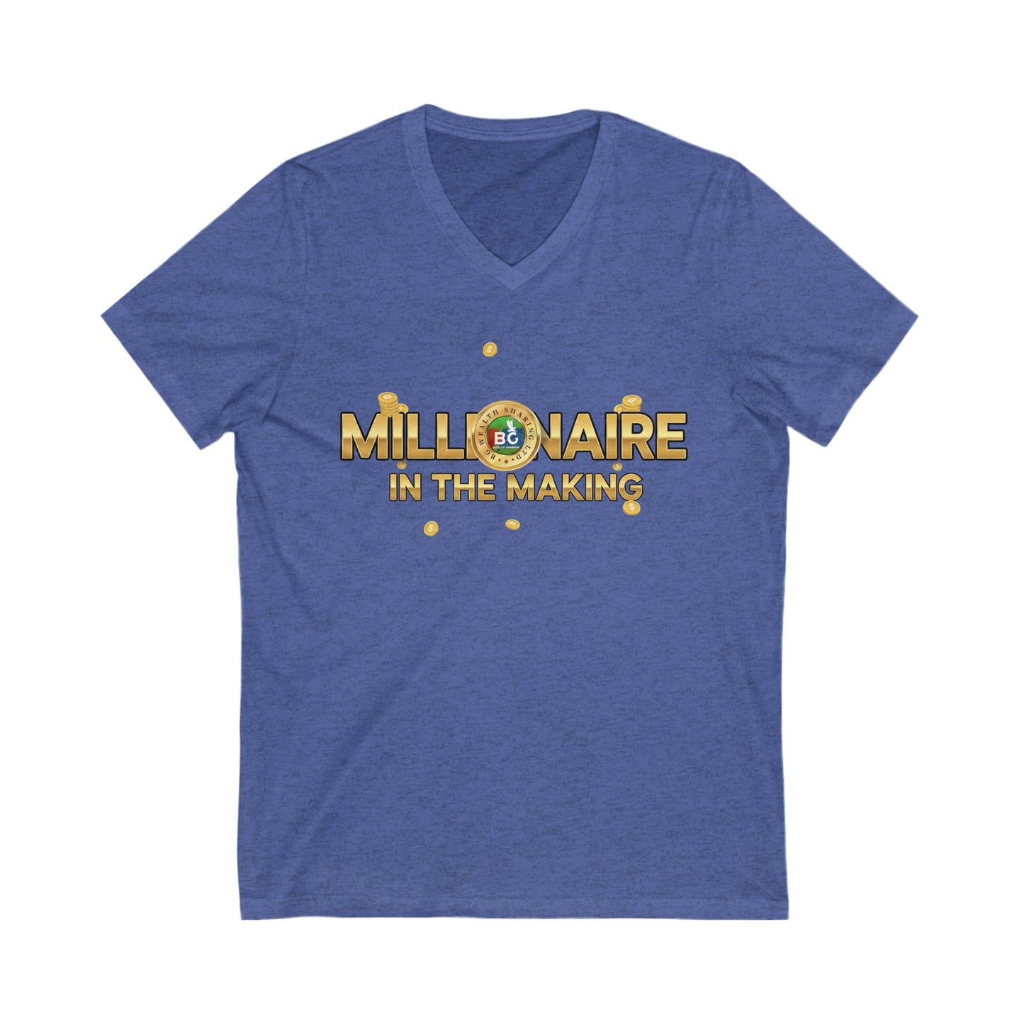 BG Wealth Sharing Investments Millionaire V-Neck Tee