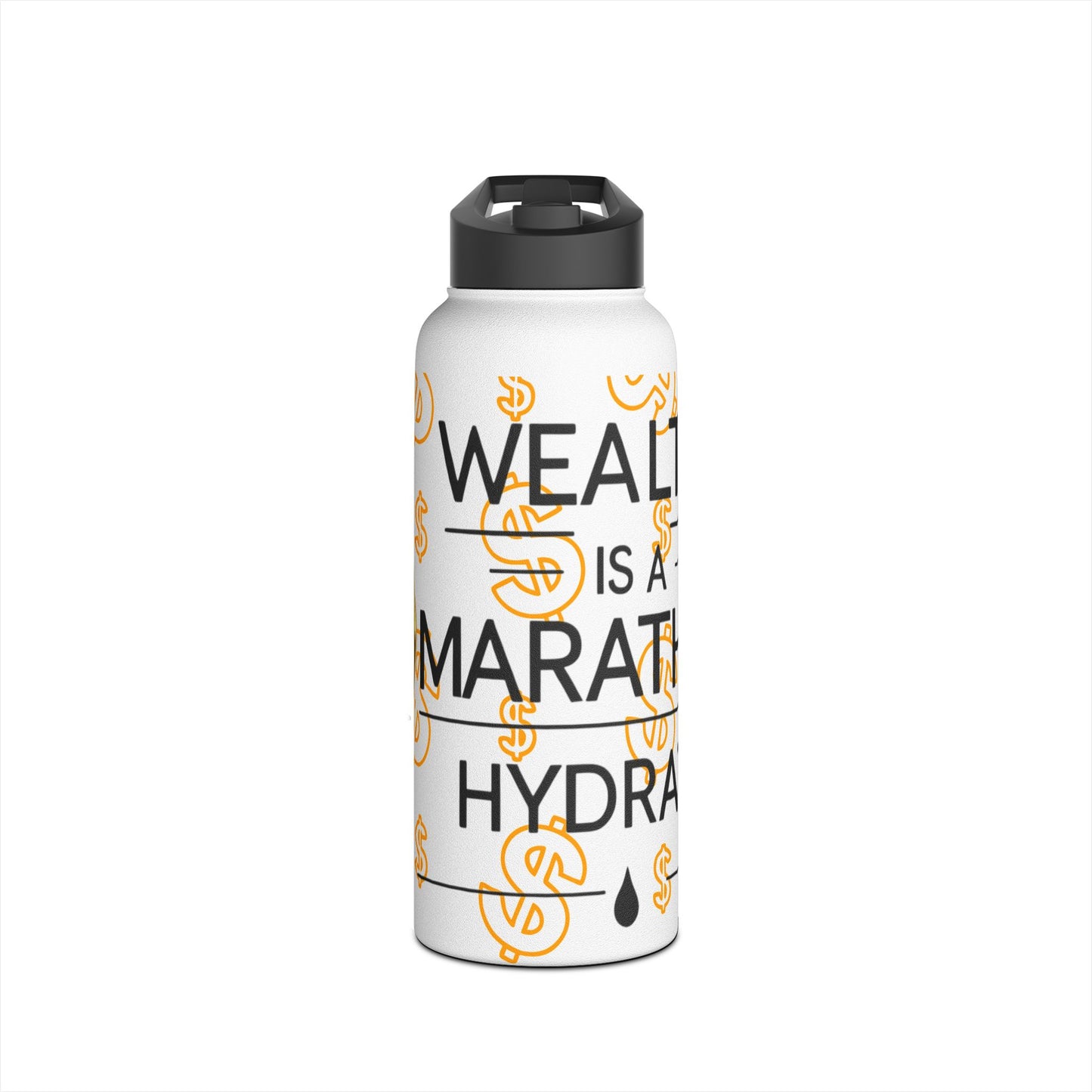 BG Wealth Stainless Steel Sports Bottle