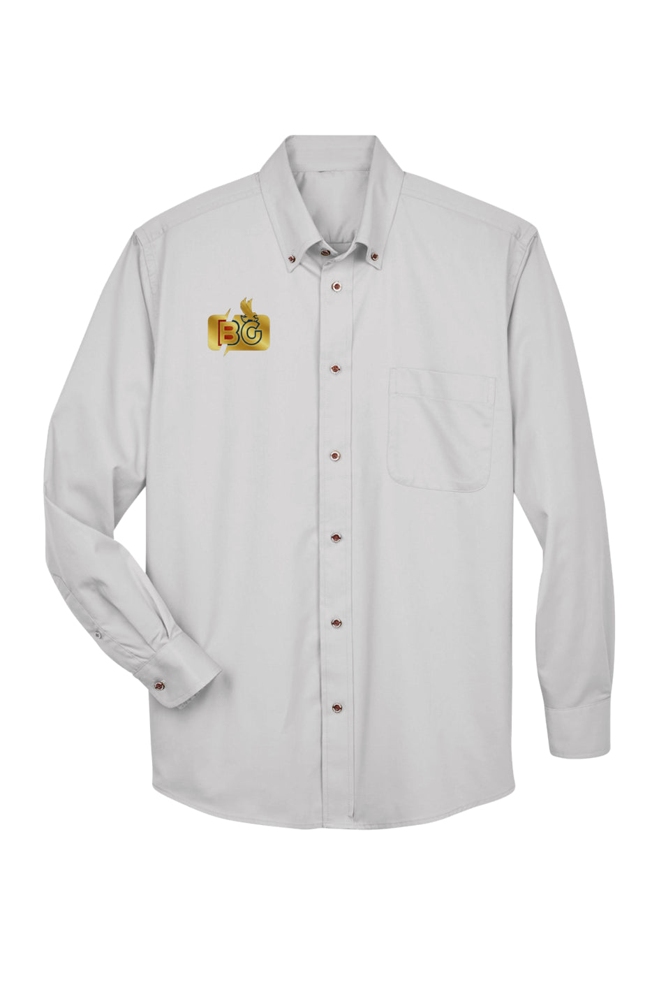 BG Gold Mens Long-Sleeve Collar 