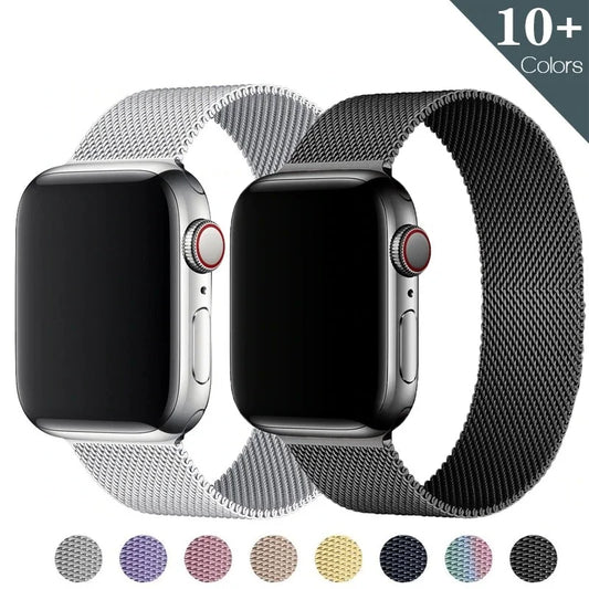 Milanese Magnetic loop Strap For smartwatch Band