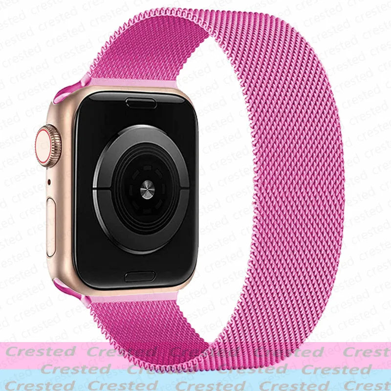 Milanese Magnetic loop Strap For smartwatch Band