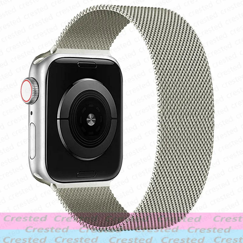 Milanese Magnetic loop Strap For smartwatch Band