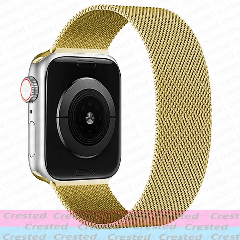 Milanese Magnetic loop Strap For smartwatch Band