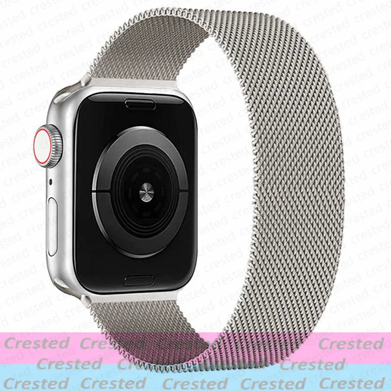 Milanese Magnetic loop Strap For smartwatch Band