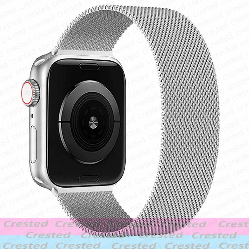 Milanese Magnetic loop Strap For smartwatch Band