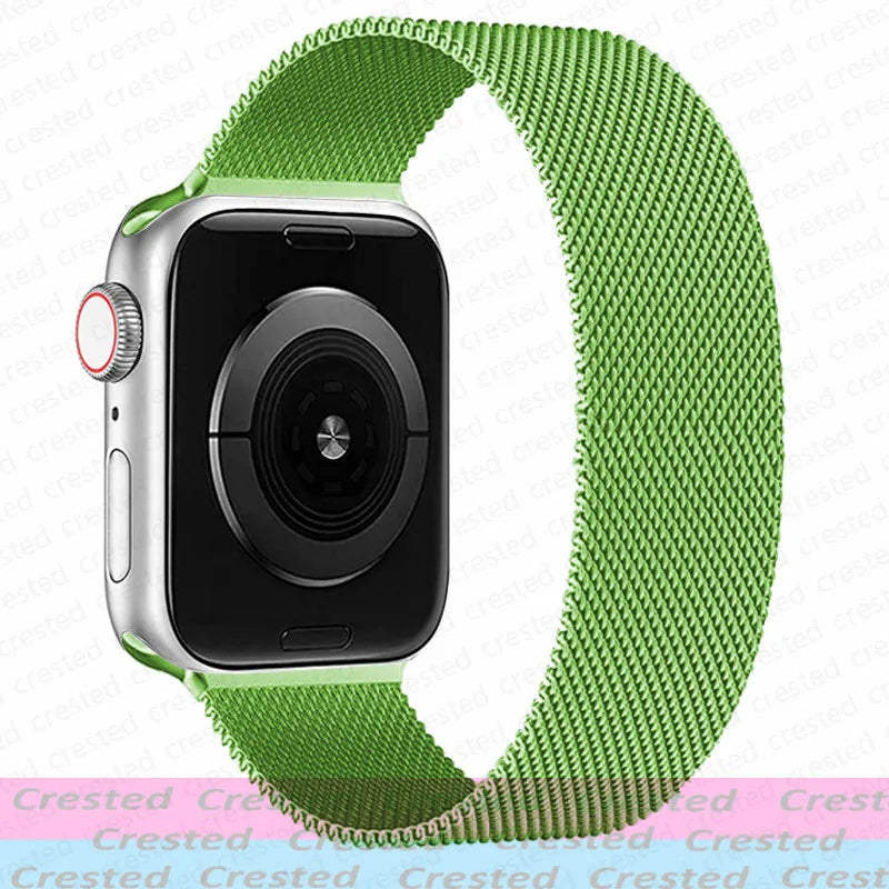 Milanese Magnetic loop Strap For smartwatch Band