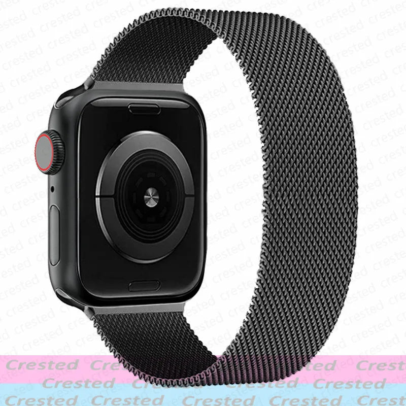 Milanese Magnetic loop Strap For smartwatch Band