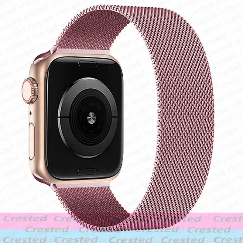 Milanese Magnetic loop Strap For smartwatch Band