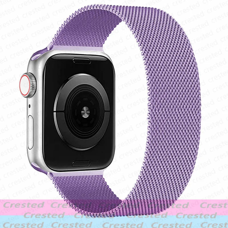 Milanese Magnetic loop Strap For smartwatch Band