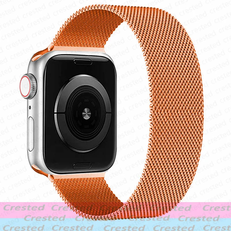 Milanese Magnetic loop Strap For smartwatch Band