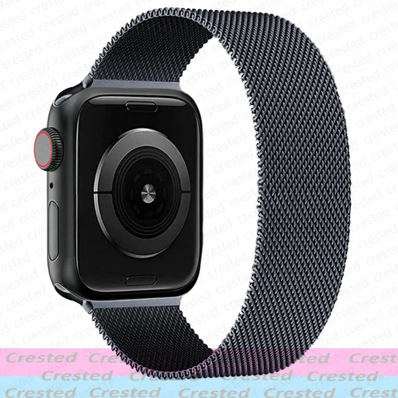 Milanese Magnetic loop Strap For smartwatch Band