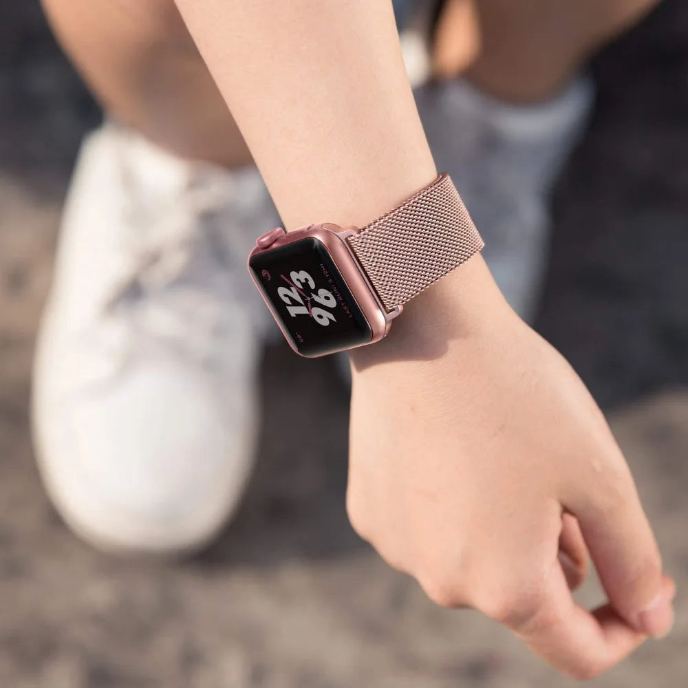Milanese Magnetic loop Strap For smartwatch Band